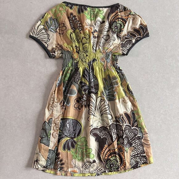 Rare 2000s Boho Pattern Tunic Top ALT Pattern ASO Alex Russo - Picture 3 of 4